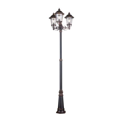 Lampe extérieur KENZO 3xE27/100W/230V IP44 bronze/patine