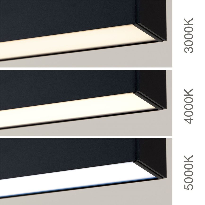 LED Decken-/Pendelleuchte 2-in-1 PALKKI LED/38W/230V 3000/4000/5000K schwarz
