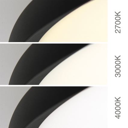 LED-Deckenleuchte KANT, 66 W, 230 V, 2700/3200/4000 K, Ø 80 cm, schwarz
