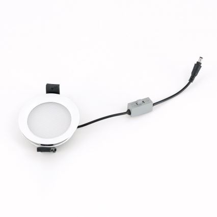 Dimmbarer LED-Einbaustrahler für Badezimmer OFFICE LED/10W/230V 3000/4000/6000K Ø 9,5 cm UGR19 IP44 weiß