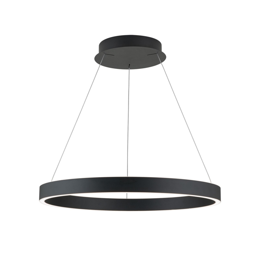LED-dimmbare Pendelleuchte an Seil KOLK LED/60W/230V 2700/3000/4000K Ø 60 cm schwarz