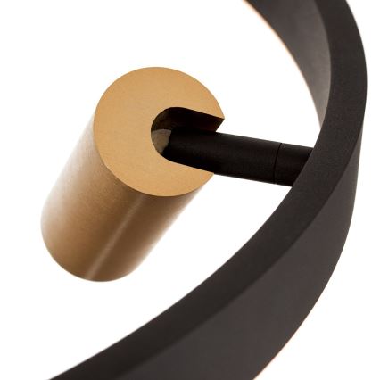 LED dimmbare Hängeleuchte an Kabel BERLIN LED/50W/230V schwarz/gold