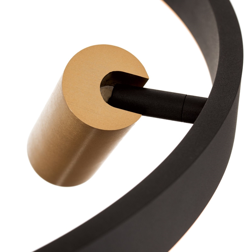 LED dimmbare Hängeleuchte an Kabel BERLIN LED/50W/230V schwarz/gold