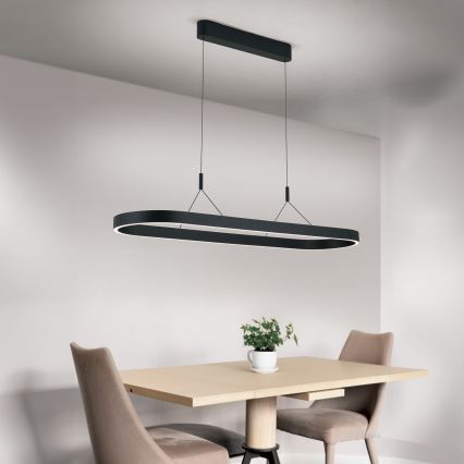 LED-Pendelleuchte an Kabel CARRARA LED/80W/230V 2700/3000/4000K schwarz