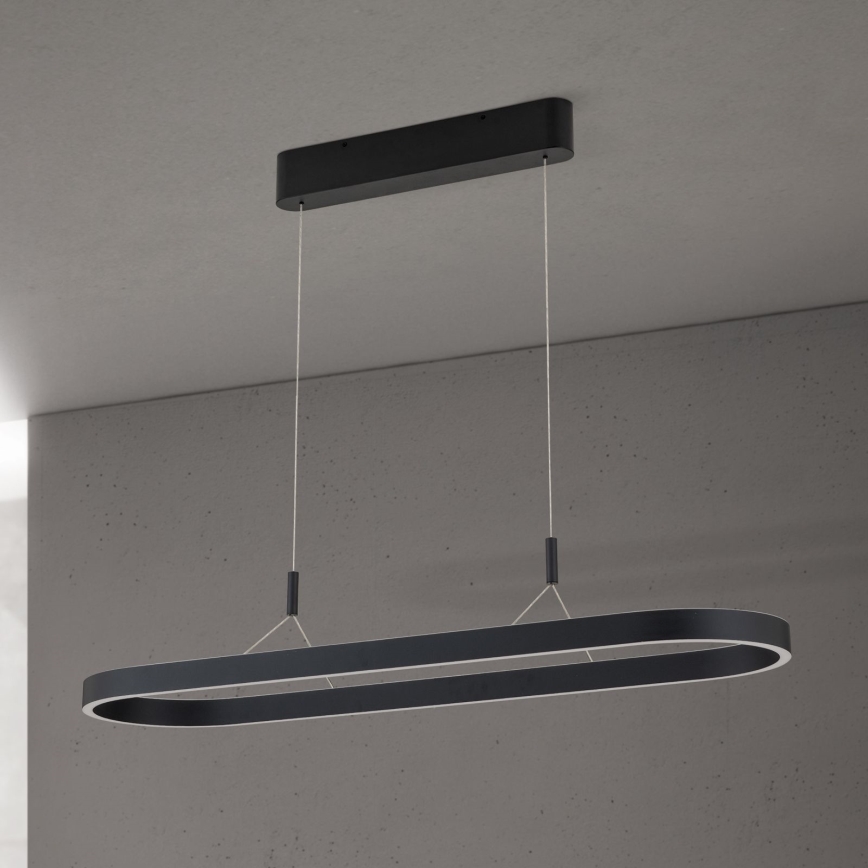 LED-Pendelleuchte an Kabel CARRARA LED/80W/230V 2700/3000/4000K schwarz