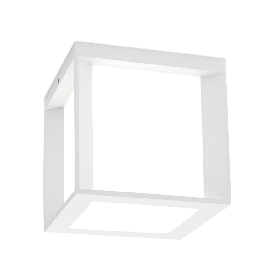 Luminaire d'extérieur HENRY 1xE27/15W/230V 16x16 cm IP44 blanc