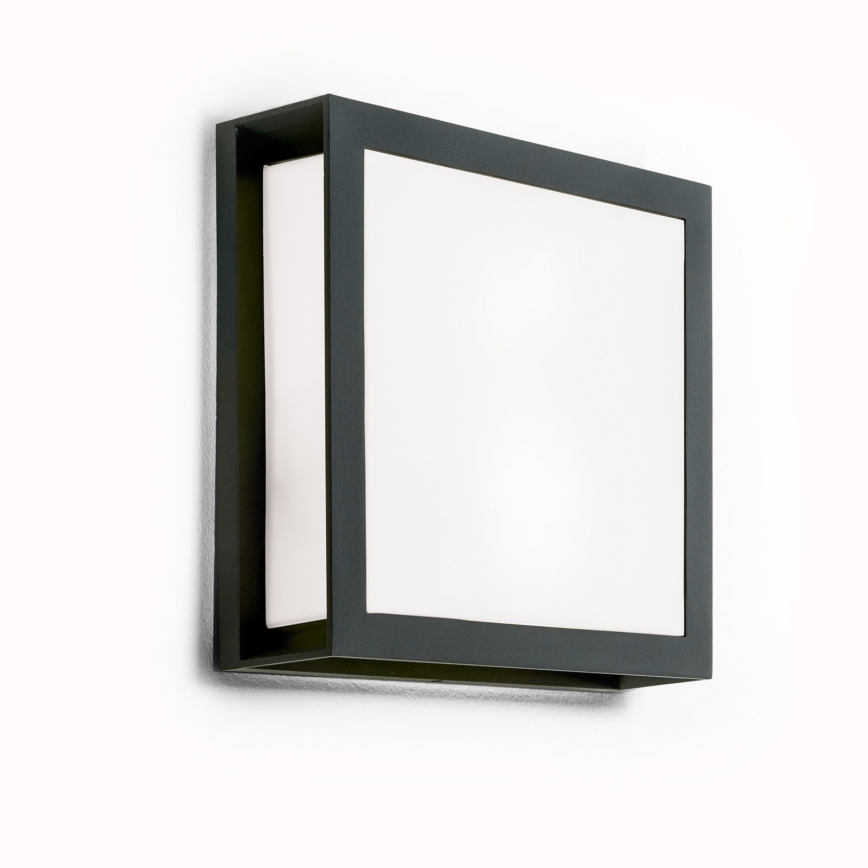 Luminaire d'extérieur HENRY 2xE27/15W/230V 26x26 cm IP44 anthracite