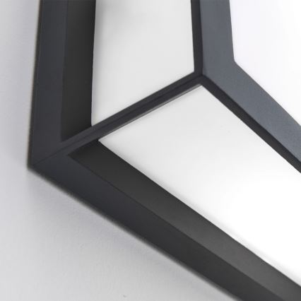 Luminaire d'extérieur HENRY 2xE27/15W/230V 26x26 cm IP44 anthracite