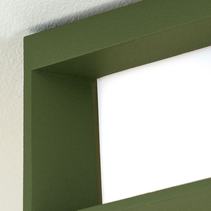 Luminaire d'extérieur HENRY 2xE27/15W/230V 26x26 cm IP44 vert