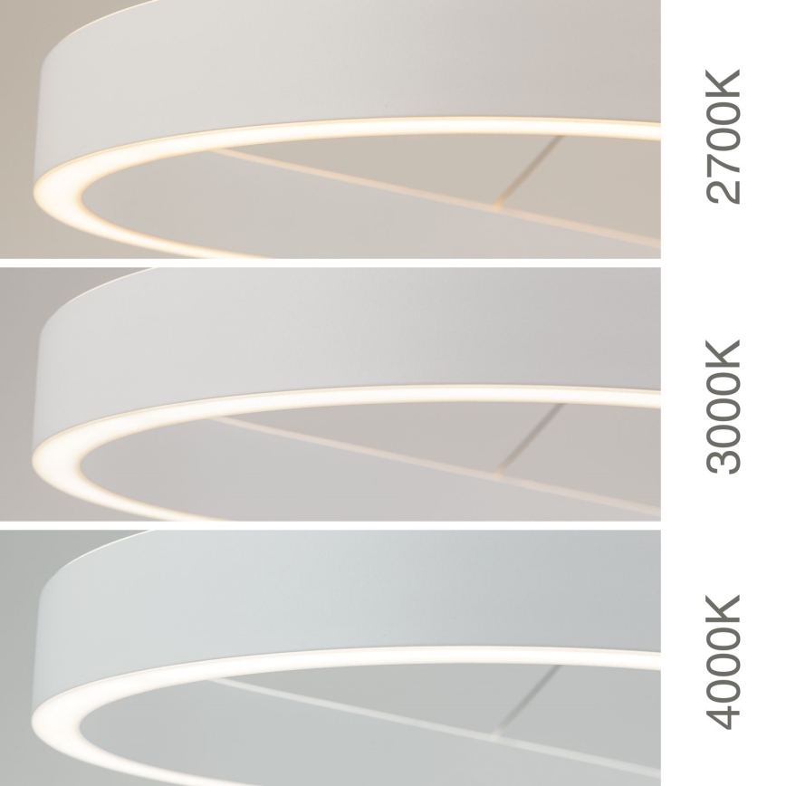 Suspension LED sur câble CARRARA LED/80W/230V 2700/3000/4000K blanc