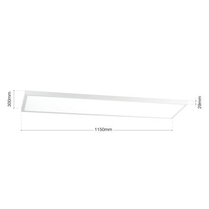 Pannello LED dimmerabile a plafone DISC LED/40W/230V 2700/3000/4000K 115x30 cm bianco