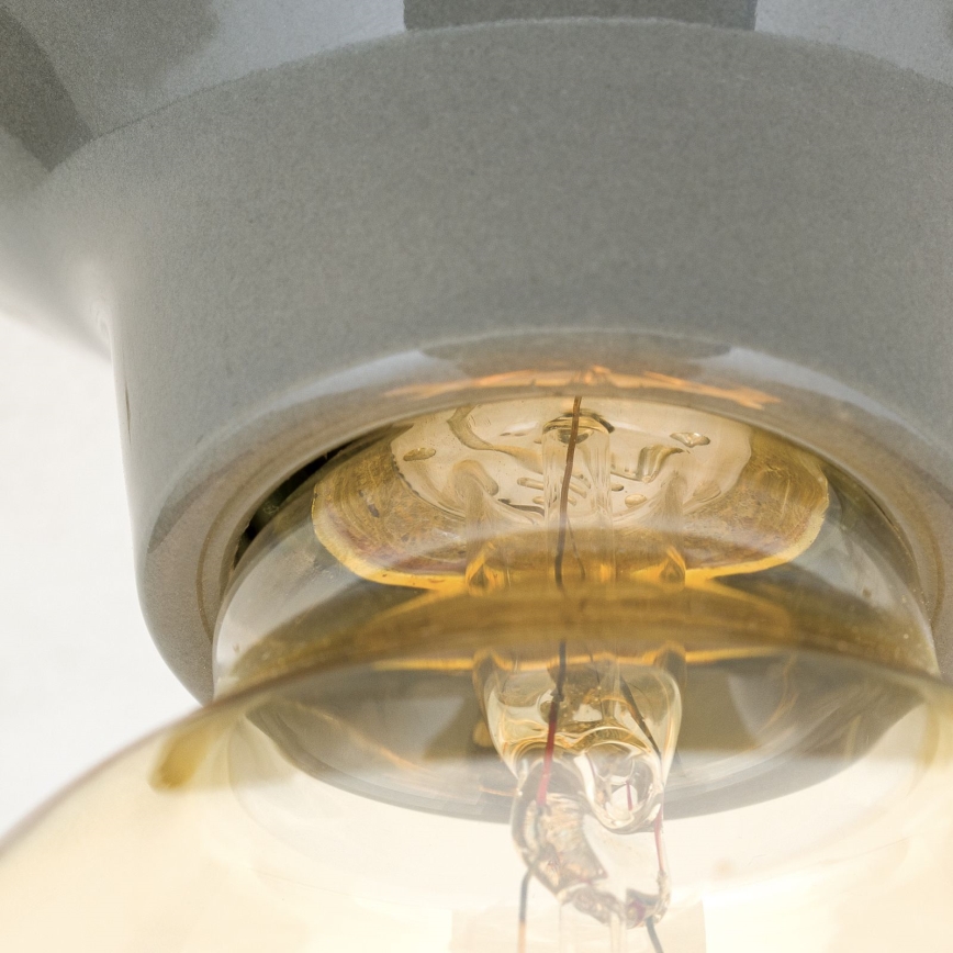 Plafoniera FROST 1xE27/60W/230V grigia