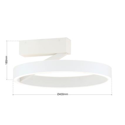 Plafoniera LED KOLK/40W/230V 2700/3000/4000K Ø 40 cm bianco