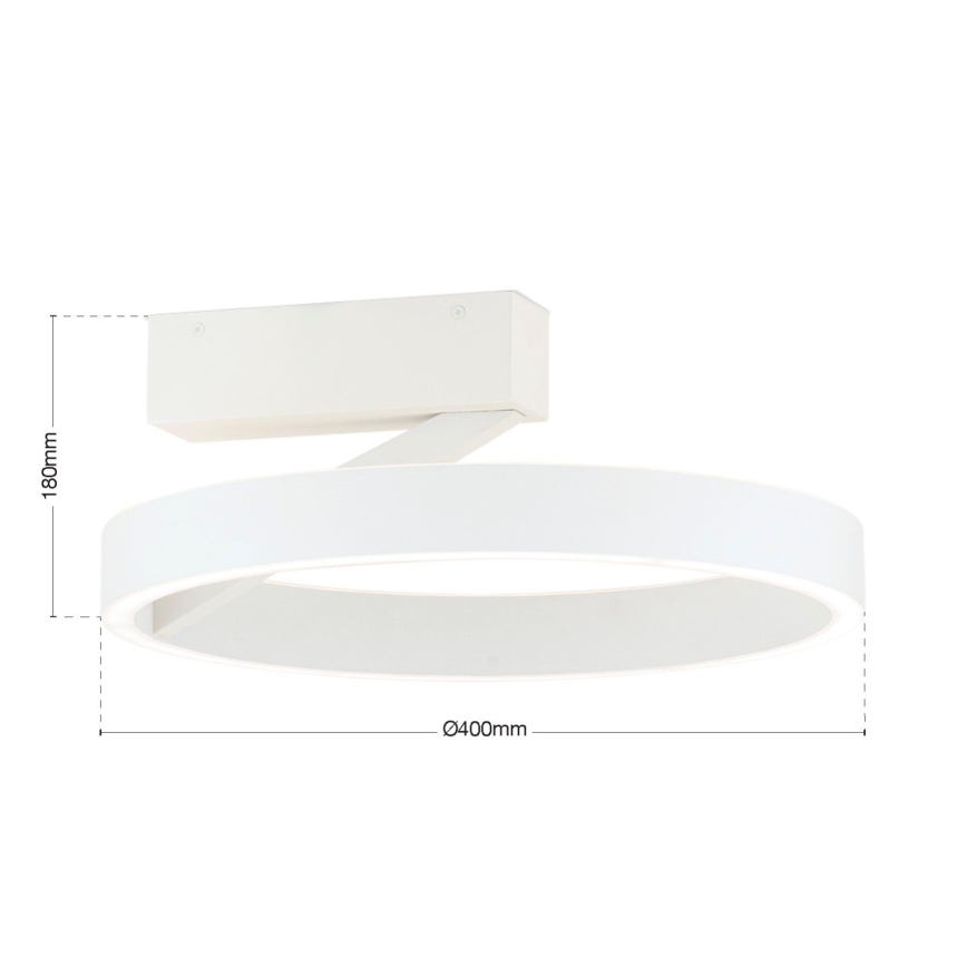 Plafoniera LED KOLK/40W/230V 2700/3000/4000K Ø 40 cm bianco