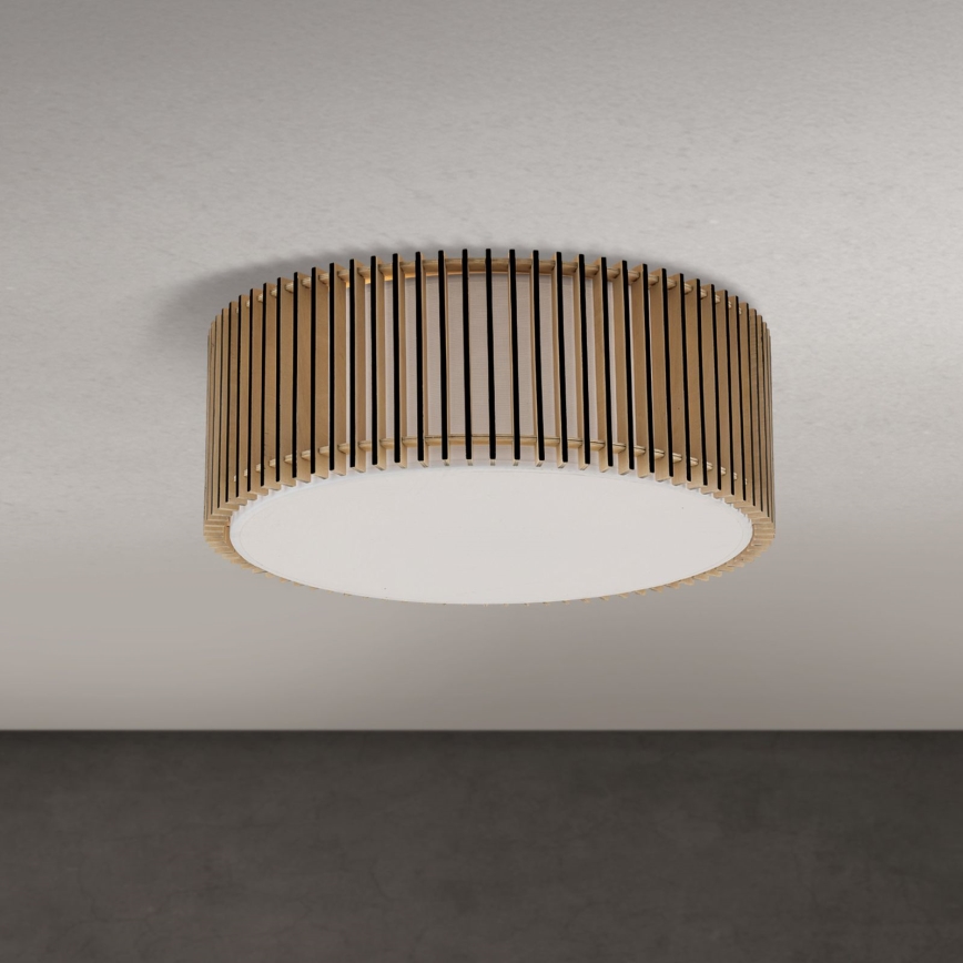 Plafoniera TARTA 3xE27/40W/230V Ø 50 cm beige