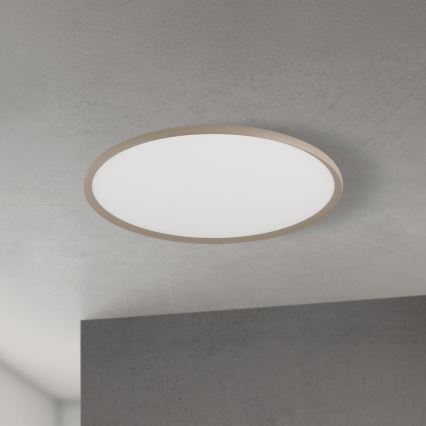 Plafonnier LED KANT 66 W, 230 V — 2700/3000/4000 K (réglables), Ø 80 cm, beige