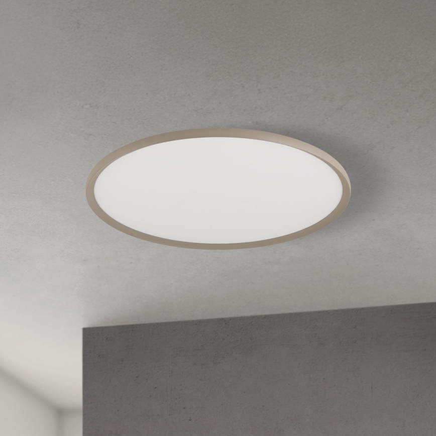 Plafonnier LED KANT 66 W, 230 V — 2700/3000/4000 K (réglables), Ø 80 cm, beige