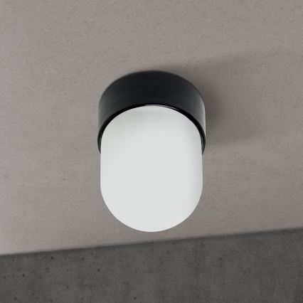 Plafonnier OSTIA 1xE27/40W/230V Ø 9,8 cm noir