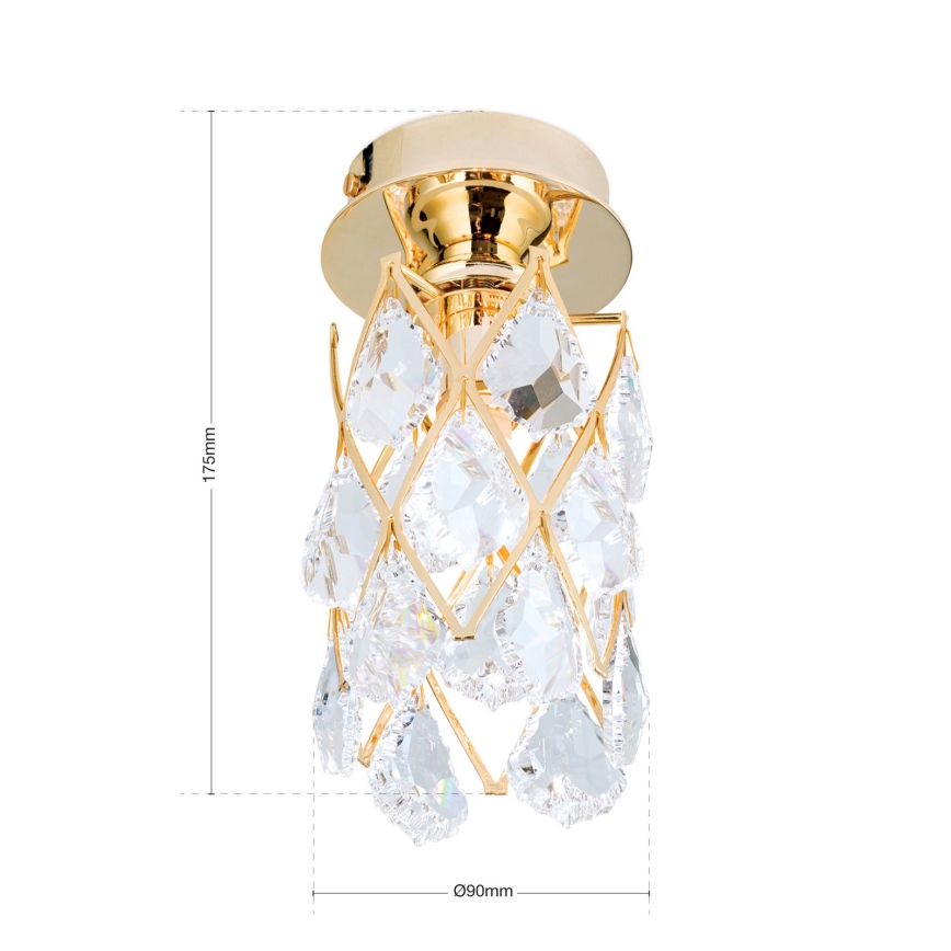 Plafonnier RITA 1xG9/40W/230V Ø 9 cm, doré