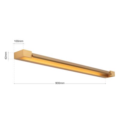 LED-Spiegelbeleuchtung für Badezimmer MARILYN LED/24W/230V 90 cm IP44 golden