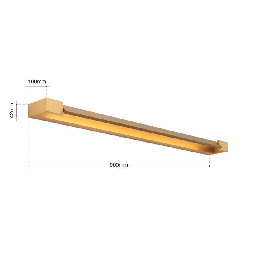 LED-Spiegelbeleuchtung für Badezimmer MARILYN LED/24W/230V 90 cm IP44 golden