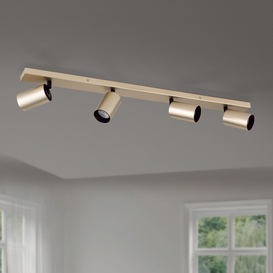 Spotleuchte SEAN 4xGU10/13W/230V goldfarben