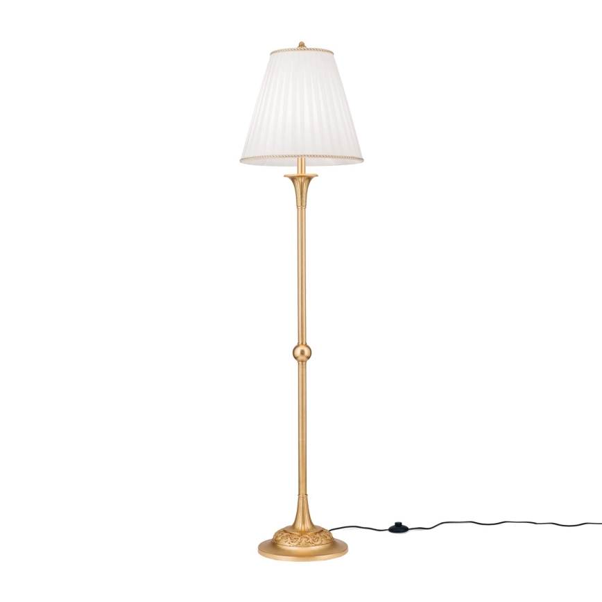 Lampada con piedistallo FONSA 1xE27/60W/230V bianco/oro