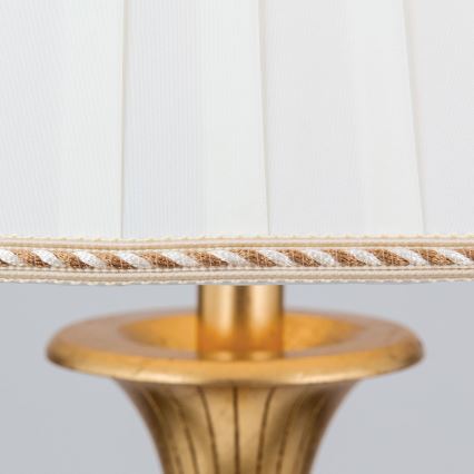 Lampadaire FONSA 1xE27/60W/230V blanc/doré