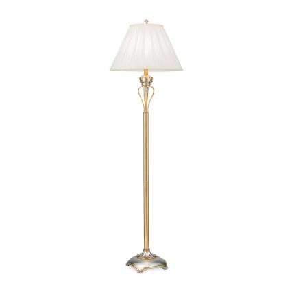 Lampada con piedistallo TIZIA 1xE27/60W/230V bianco/oro/patina