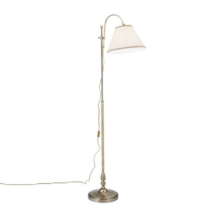 Lampada con piedistallo TONIA 1xE27/60W/230V 183 cm bianco/bronzo