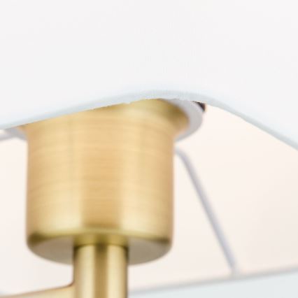 Lampada con piedistallo CARLTON 1xE27/40W/230V bianco/oro