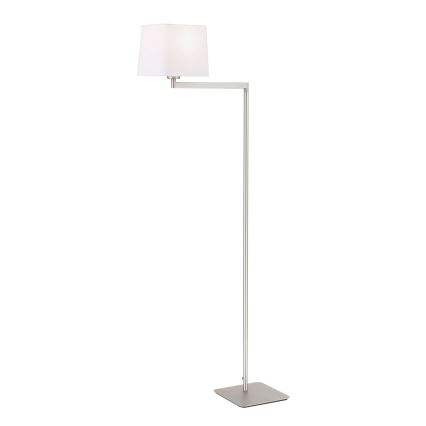Lampadaire CARLTON 1xE27/40W/230V blanc/chrome mat