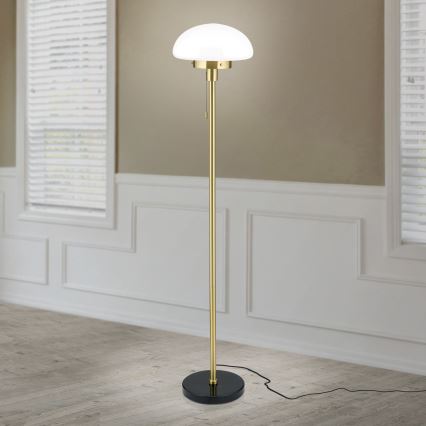 Lampada con piedistallo SPARTA 1xE27/40W/230V oro/nero