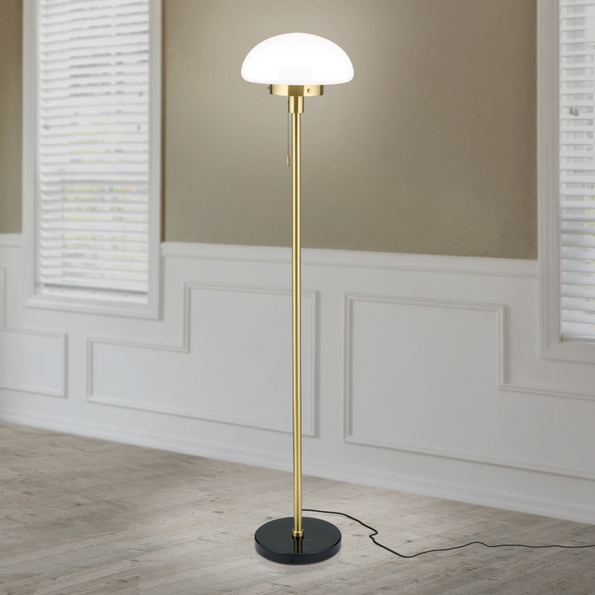Lampada con piedistallo SPARTA 1xE27/40W/230V oro/nero