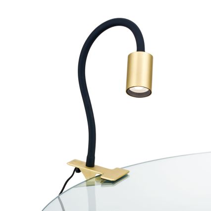 Flexible LED-Tischleuchte mit Klemme KURT LED/5W/230V golden
