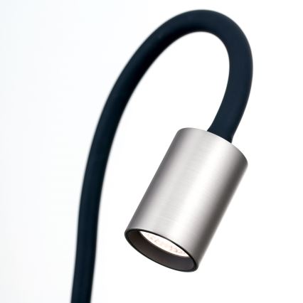 LED Lampada da tavolo flessibile con clip KURT LED/5W/230V argento