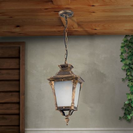 Suspension d'extérieur AIKO 1xE27/60W/230V IP23 bronze/patiné