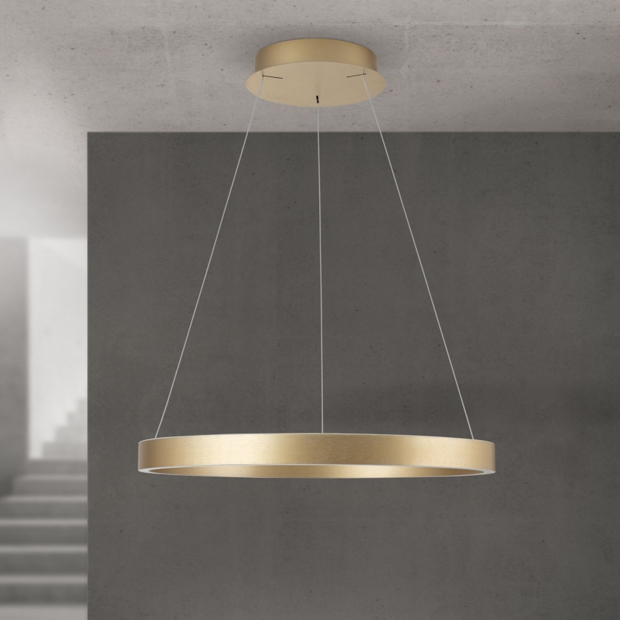 suspension LED dimmable sur câble KOLK LED/60W/230V 2700/3000/4000K Ø 60 cm dorée