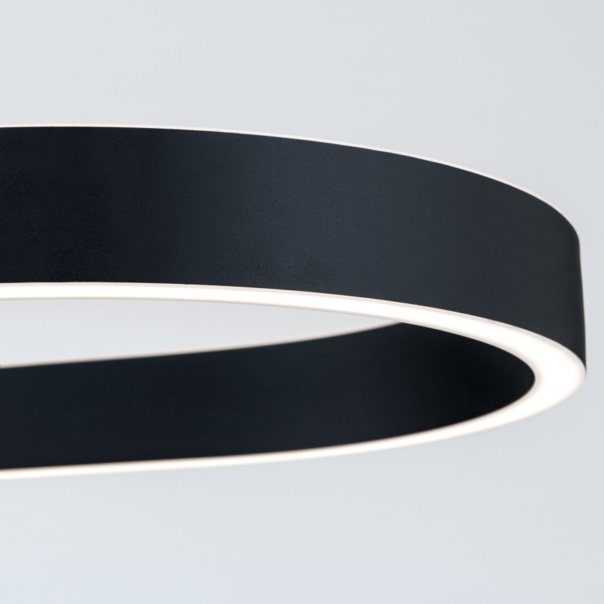 Suspension CARRARA sur câble LED/80W/230V 2700/3000/4000K noire