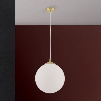 Lustre sur câble MADIS 1xE27/60W/230V, doré