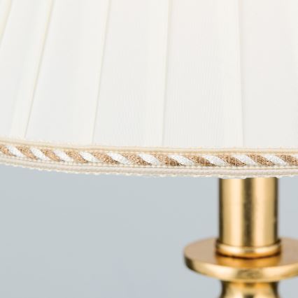 Tischleuchte FONSA 1xE27/60W/230V 61 cm weiß/golden