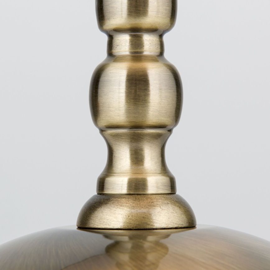 Tischleuchte TONIA 1xE27/60W/230V d 25 cm weiß/bronzen