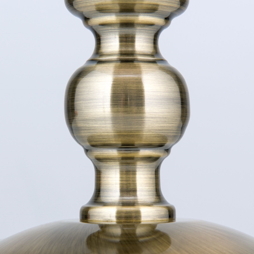 Tischleuchte TONIA 1xE27/60W/230V d 30 cm weiß/bronzen