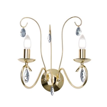 Applique di cristallo ALESSIA 2xE14/40W/230V oro