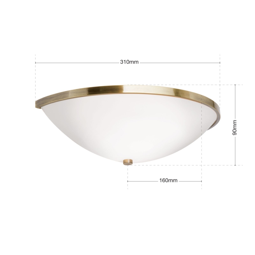 Applique AIDA 1xE14/40W/230V bronzo/patina