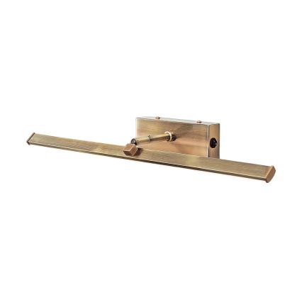Applique pour tableau PUBLIO LED/10W/230V 50 cm doré/patine