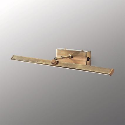 Applique pour tableau PUBLIO LED/10W/230V 50 cm doré/patine