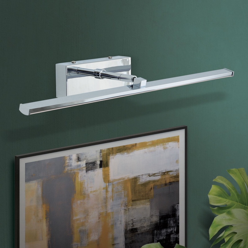 Lampada LED da quadro PUBLIO LED/10W/230V 50 cm cromo lucido