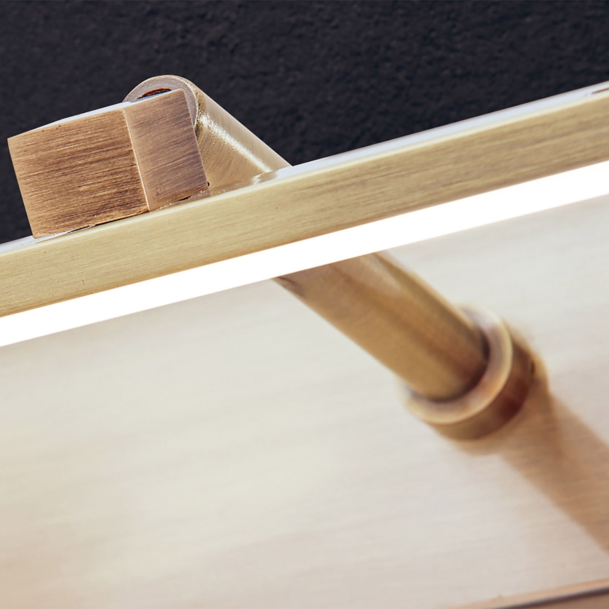 Applique pour tableau PUBLIO LED/15W/230V 75 cm doré/patine