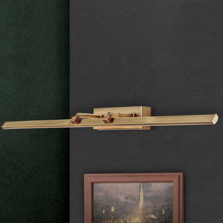 Lampada LED da quadro PUBLIO LED/15W/230V 75 cm oro/patina